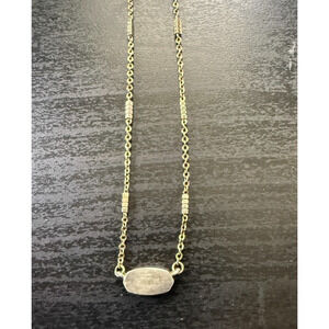 Kendra Scott Fern Hexagon Necklace 14k Gold Over Brass 16” Adjustable *READ